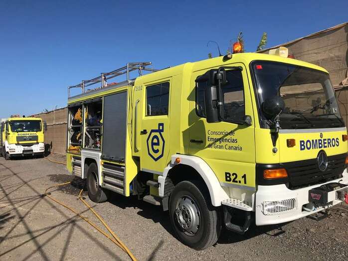 Imagen de archivo de un camión de bomberos del Consorcio de Emergencias de Gran Canaria (Foto TA)